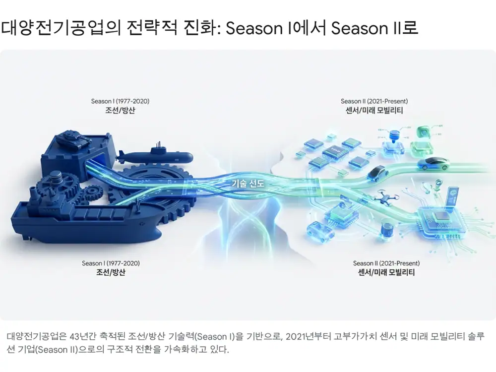 대양전기공업 기업 연혁과 지배구조 이미지