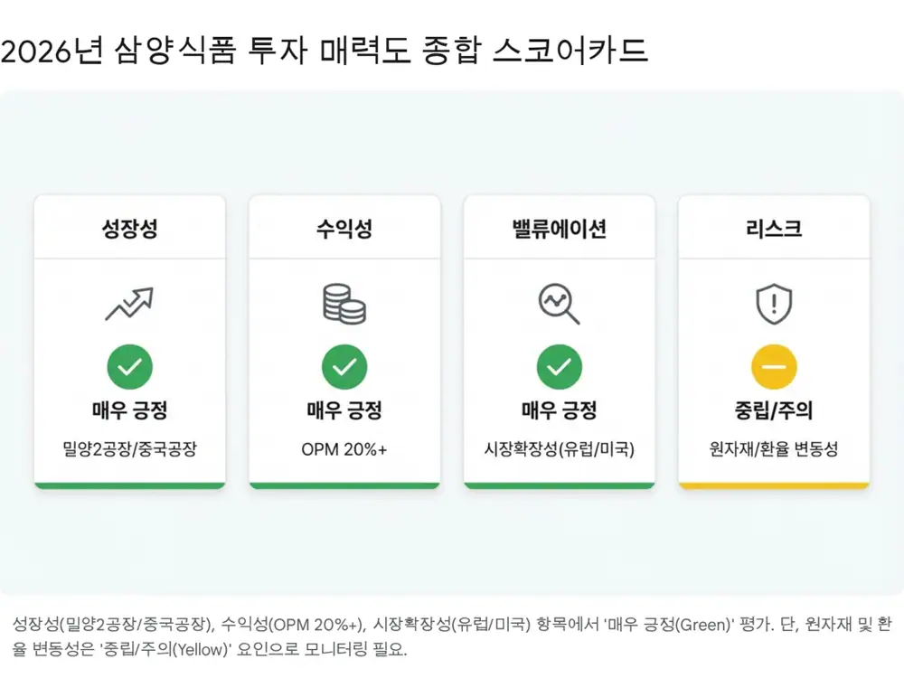 삼양식품 글로벌 시장 확대와 리스크 이미지