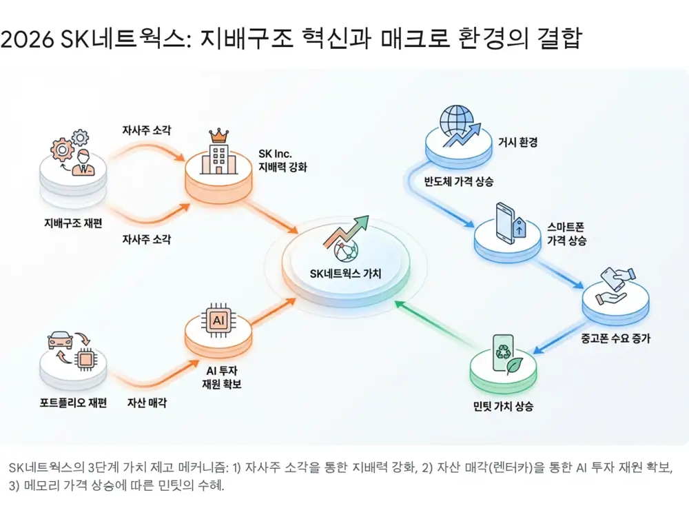 SK네트웍스 지배구조 재편 관련 원문 이미지