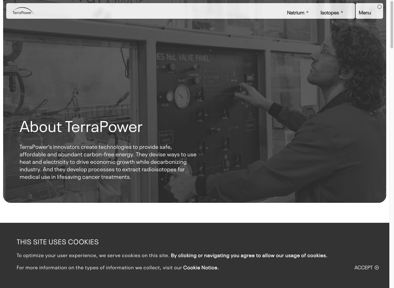 TerraPower 회사 소개 원문
